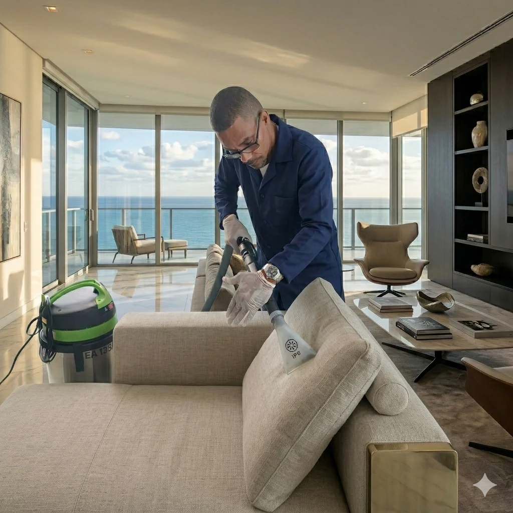 Higienização de sofá em Salvador realizada pela EasyClean